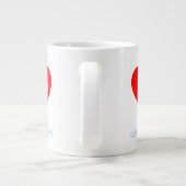 Funny Cardiologis Lub Dub Beating Heart Sounds Jumbo-Tasse (Rückseite)