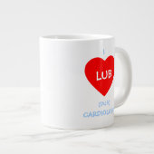 Funny Cardiologis Lub Dub Beating Heart Sounds Jumbo-Tasse (Vorderseite Rechts)