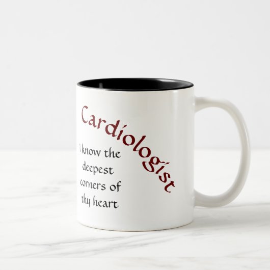 funny cardiologist heart medical physician   zweifarbige tasse (Rechts)