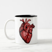 funny cardiologist heart medical physician   zweifarbige tasse (Links)