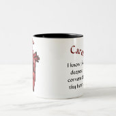 funny cardiologist heart medical physician   zweifarbige tasse (Mittel)