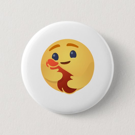 Funny Care Emojis Facebook Button (Vorderseite)