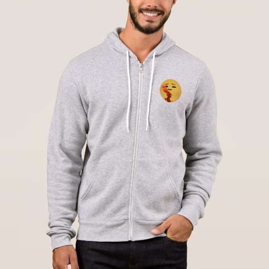 Funny Care Emojis Facebook Hoodie (Vorderseite)