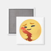 Funny Care Emojis Facebook Magnet (Vorderseite/Rückseite)