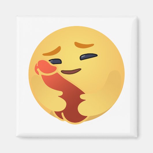 Funny Care Emojis Facebook Magnet (Vorne)