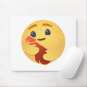 Funny Care Emojis Facebook Mousepad (Mit Mouse)