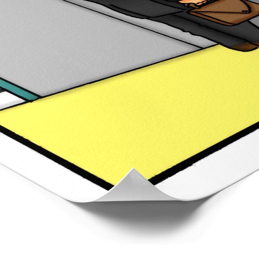 Funny Career Path Workplace Poster (Ecke)