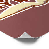 Funny Careful Book Character Author Slogan Poster (Ecke)