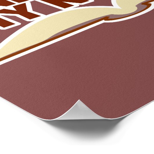 Funny Careful Book Character Author Slogan Poster (Ecke)