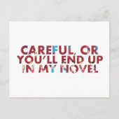 Funny Careful, oder Sie werden am Ende in Roman (G Postkarte (Vorderseite)