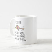 Funny Caregiver Gift Idee Kaffeetasse (Vorderseite Links)