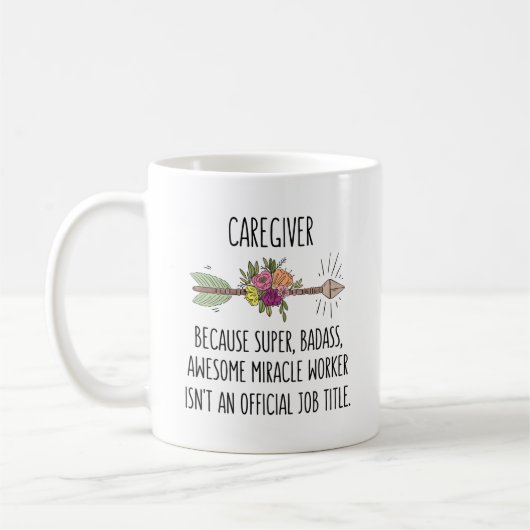 Funny Caregiver Gift Idee Kaffeetasse (Links)