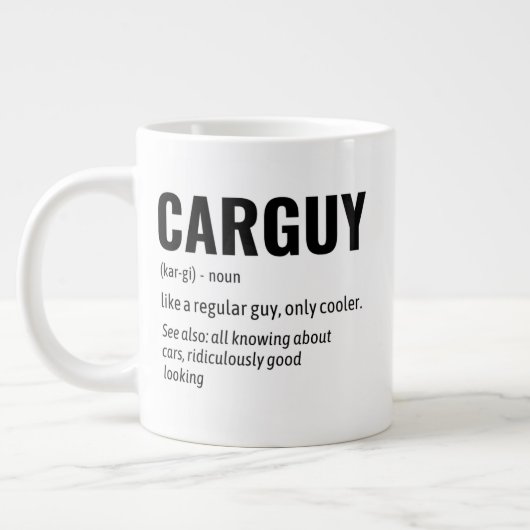 Funny Carguy Dictionary Definition Kaffee Tasse (Links)
