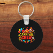 Funny Carnival Crew Circus Party Staff Costume Pri Schlüsselanhänger (Vorderseite)