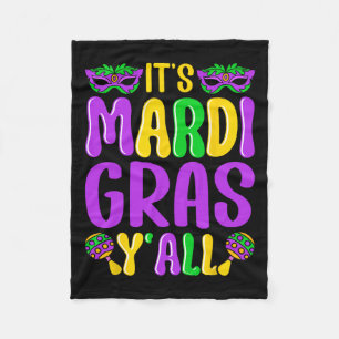 Funny Carnival Party Design Mardi Gras Es ist Mard Fleecedecke