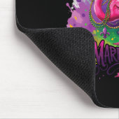 Funny Carnival Party Flamingo Mousepad (Ecke)