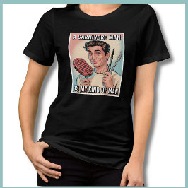 Funny Carnivore Ketovore Keto Diät Steak Tri-Blend Shirt