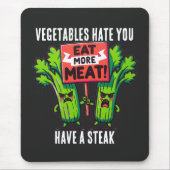 funny carnivore Mousepad (Vorne)