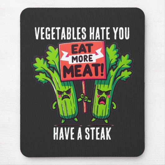 funny carnivore Mousepad (Vorne)