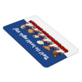 Funny Carol Singing Dogs Christmas Pug Pomeranian Magnet (Rechte Seite)