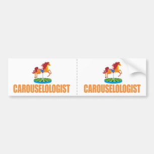 Funny Carousel Autoaufkleber