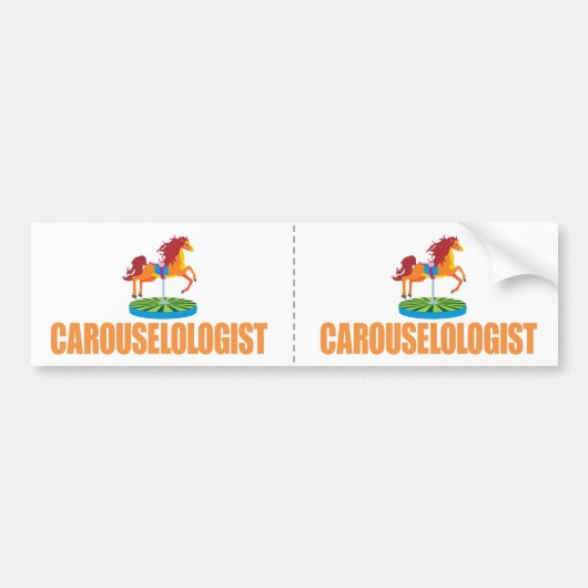 Funny Carousel Autoaufkleber (Vorne)