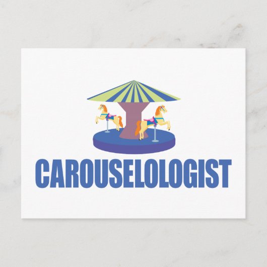 Funny Carousel Postkarte (Vorderseite)