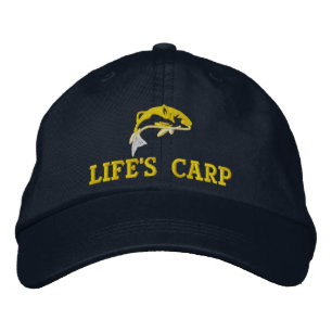 Funny Carp Fishing Bestickte Baseballkappe