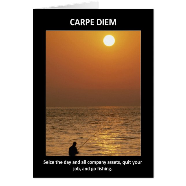 Funny Carpe Diem Seize Der Tag (Vorne)