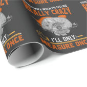 Funny Carpenter Geschenk Maßnahme Einmal verrückte Geschenkpapier (Rolleneckpunkt)