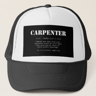 Funny Carpenter Geschenk - Wörterbuchdefinition Truckerkappe