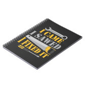 Funny Carpenter Saw Handyman Workshop Tools Notizblock (Linke Seite)