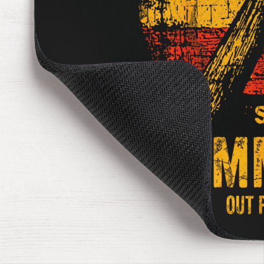 Funny Carpenter Still Hammering Out Punchlines Vin Mousepad (Ecke)