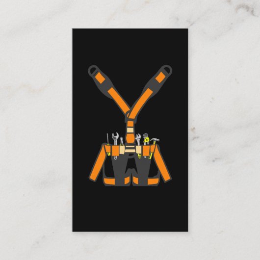 Funny Carpenter Tool Belt Handwerker Woodworker Visitenkarte (Vorderseite)