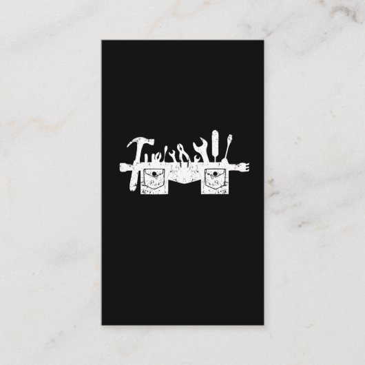  Funny Carpenter Tool Gürtel Handyman Workshop Fun Visitenkarte (Vorderseite)