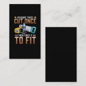 Funny Carpenter Vater Joke Woodworker Spaß Visitenkarte (Vorne/Hinten)