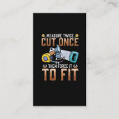 Funny Carpenter Vater Joke Woodworker Spaß Visitenkarte (Vorderseite)