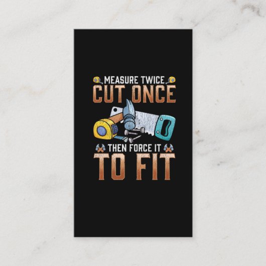 Funny Carpenter Vater Joke Woodworker Spaß Visitenkarte (Vorderseite)