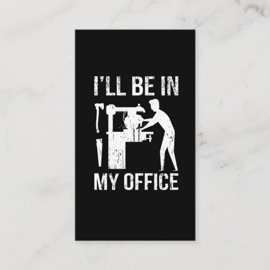 Funny Carpenter Vater Woodworker Spaß Handwerker Visitenkarte (Vorderseite)