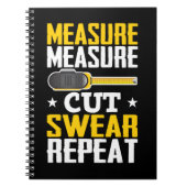 Funny Carpenter Woodworking Joke Handyman Notizblock (Vorderseite)