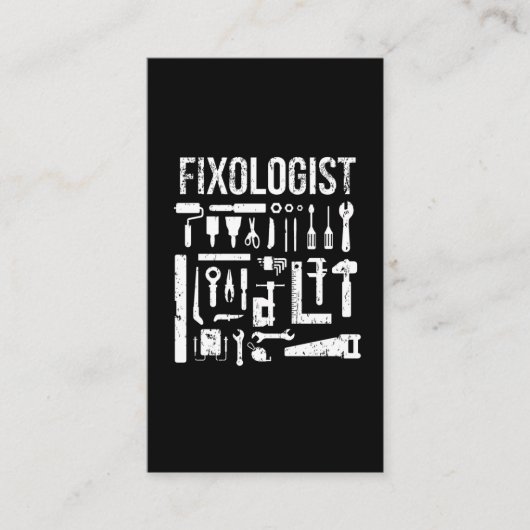 Funny Carpenter Woodworking Spaß Handwerker Visitenkarte (Vorderseite)