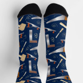 Funny Carpentry Tools Socken (Oben)
