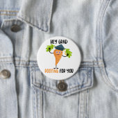 Funny Carrot Pun Abschluss Button (Beispiel)