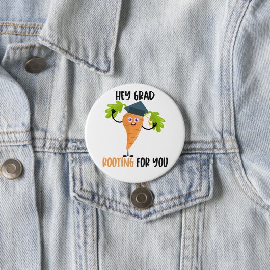 Funny Carrot Pun Abschluss Button (Beispiel)