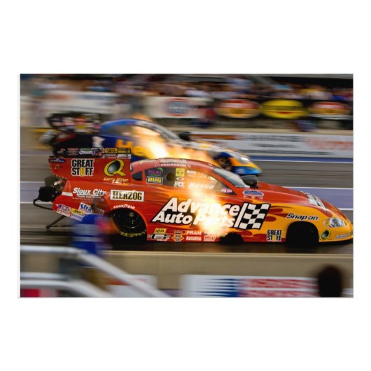 Funny Cars Drag Racing Fotodruck (Vorne)