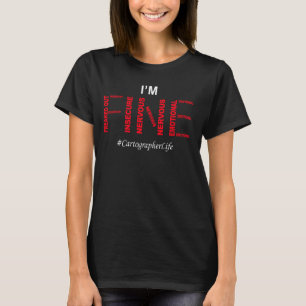 Funny Cartograph Ich bin ein guter Spaß Joke Spric T-Shirt
