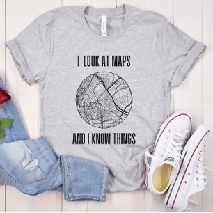 Funny Cartograph Map Making Geografischer Pun T-Shirt