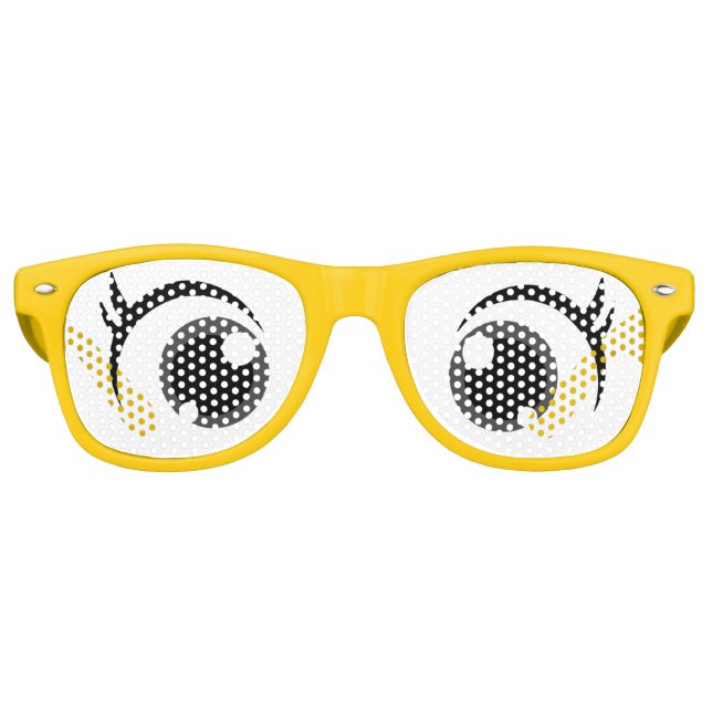 Funny Carton Comic Big Eyes Party Sonnenbrille (Vorderseite)