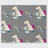 Funny Cartoon Accountant Büro Humor Geschenkpapier (Flach)