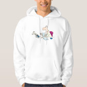 Funny Cartoon Accountant Büro Humor Hoodie (Vorderseite)
